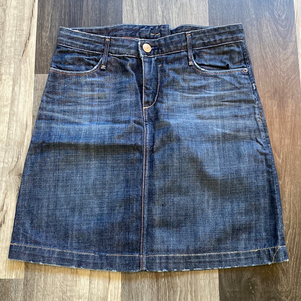 Dark denim skirt